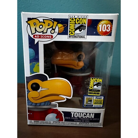 Comic Com Musuem Exclusive Red Astronaut Toucan 1000 piece LE‎ Funko Pop 103 - Picture 1 of 8